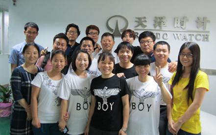 深圳天澤時手表銷售團隊